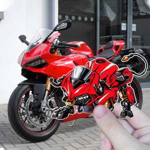 Ducati Panigale Stickers - Set of 3 Motorcycle Decals for Riders