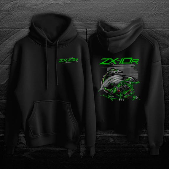 Kawasaki Ninja ZX-10R 2021-24 Inspired Hoodie - Motorcycle Kawasaki Ninja ZX-10R 2021-24 Inspired Hoodie - Motorcycle