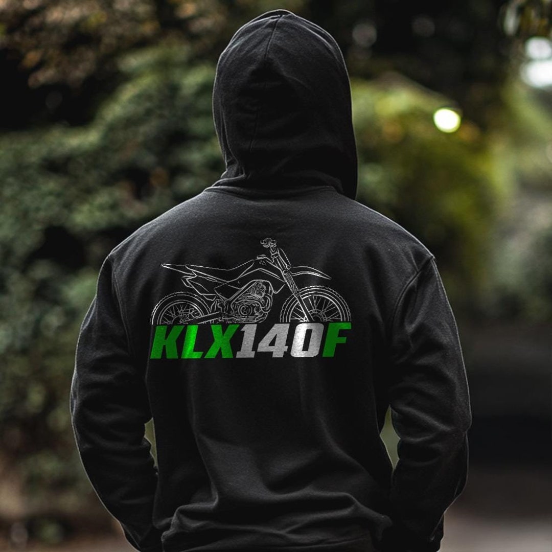 99%is フーディー Kawasaki KLX140F inspirierter Hoodie - Motorrad-Sweatshirt für