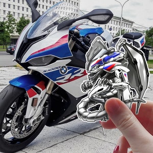 BMW S1000RR Stickers - Set of 3 Motorcycle Decals for Motorrad Riders