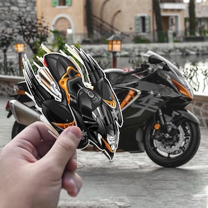Suzuki Hayabusa 2021 - 2024 Inspired Stickers - Set of 3 Biker Motorcycle Decals