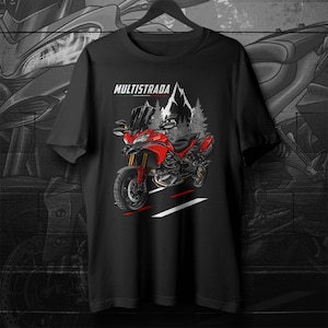 Ducati Multistrada 1200 2010-15 T-Shirt - Motorcycle Tee Shirt for ADV Riders