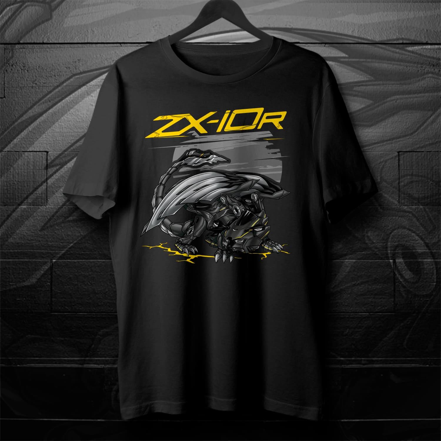 Kawasaki Ninja ZX-10R 2021-24 T-shirt - Motorcycle Tee Shirt Kawasaki Ninja ZX-10R 2021-24 T-shirt - Motorcycle Tee Shirt