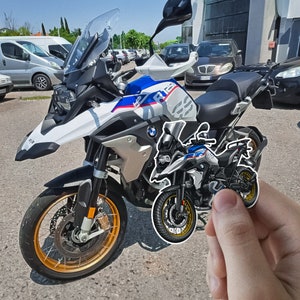 BMW R1250GS Aufkleber - 3er Set Motorrad Aufkleber für ADV Rider