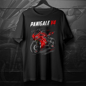 Ducati Panigale V4 2022-23 T-Shirt - Motorcycle Tee Shirt for Sportbike Riders