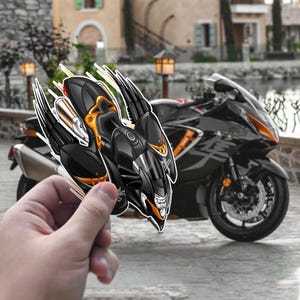 Suzuki Hayabusa 2025 Inspired Stickers - Set of 3 Biker Motorcycle Decals