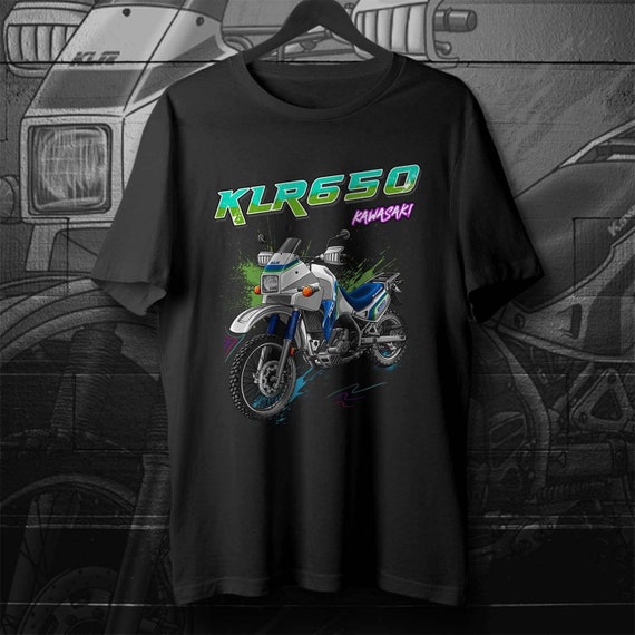 Kawasaki KLR 650 A 1987-93 T-shirt - Motorcycle Tee Shirt for