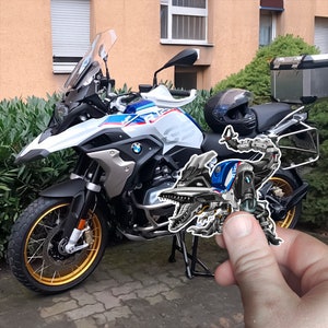 BMW R1250GS Aufkleber - 3er Set Motorrad Aufkleber für ADV Rider