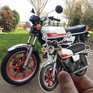 Yamaha RD400 1976 - 1977 Inspired Stickers - Set of 3 Motorcycle Decals