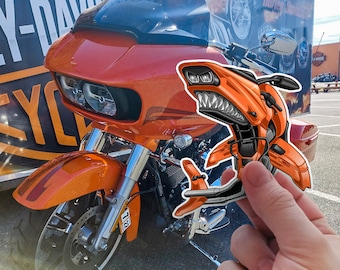 Harley Road Glide Stickers - Set of 3 Biker Motorcycle Decals