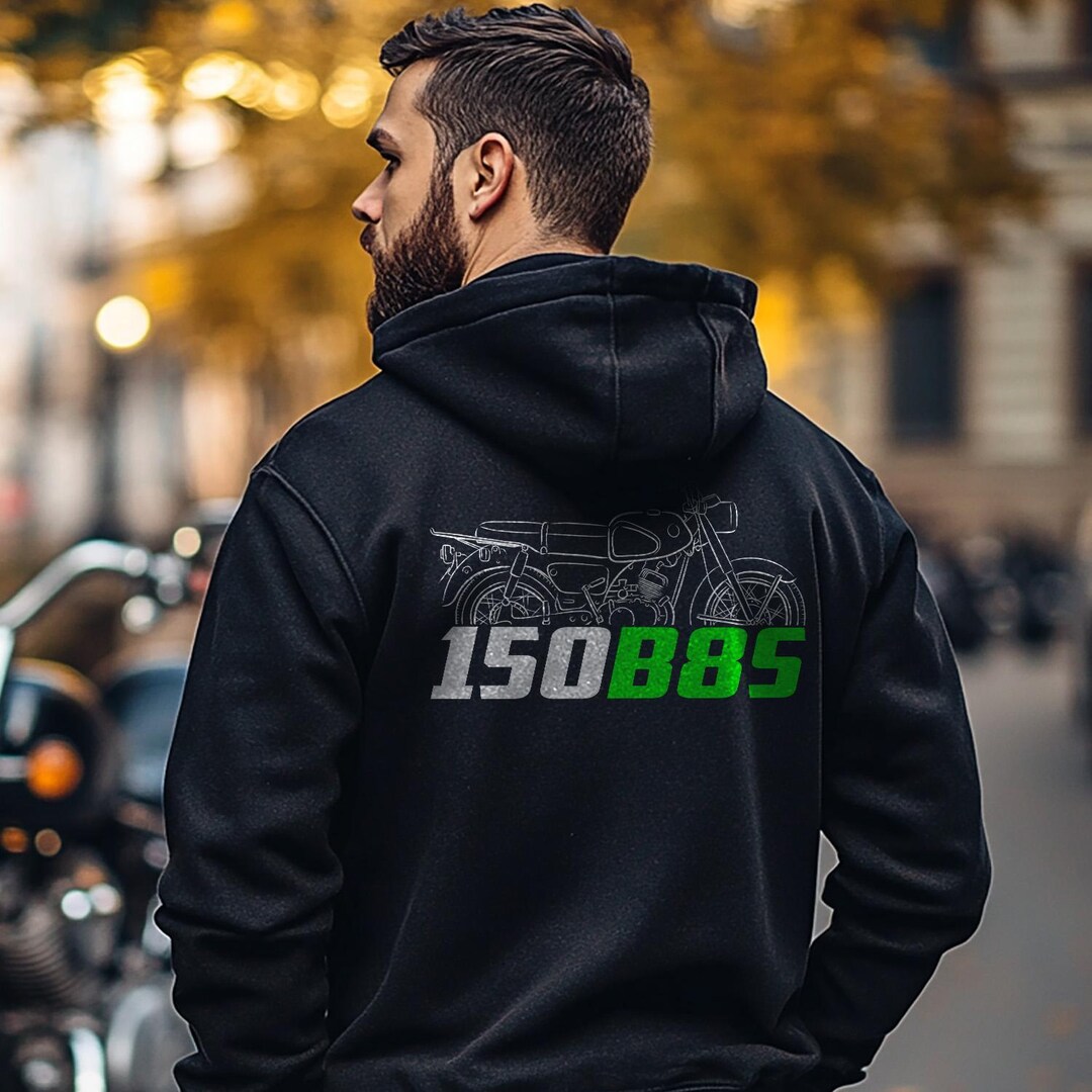 キングダム Kawasaki B8S 150 Inspired Hoodie - Motorcycle Sweatshirt for