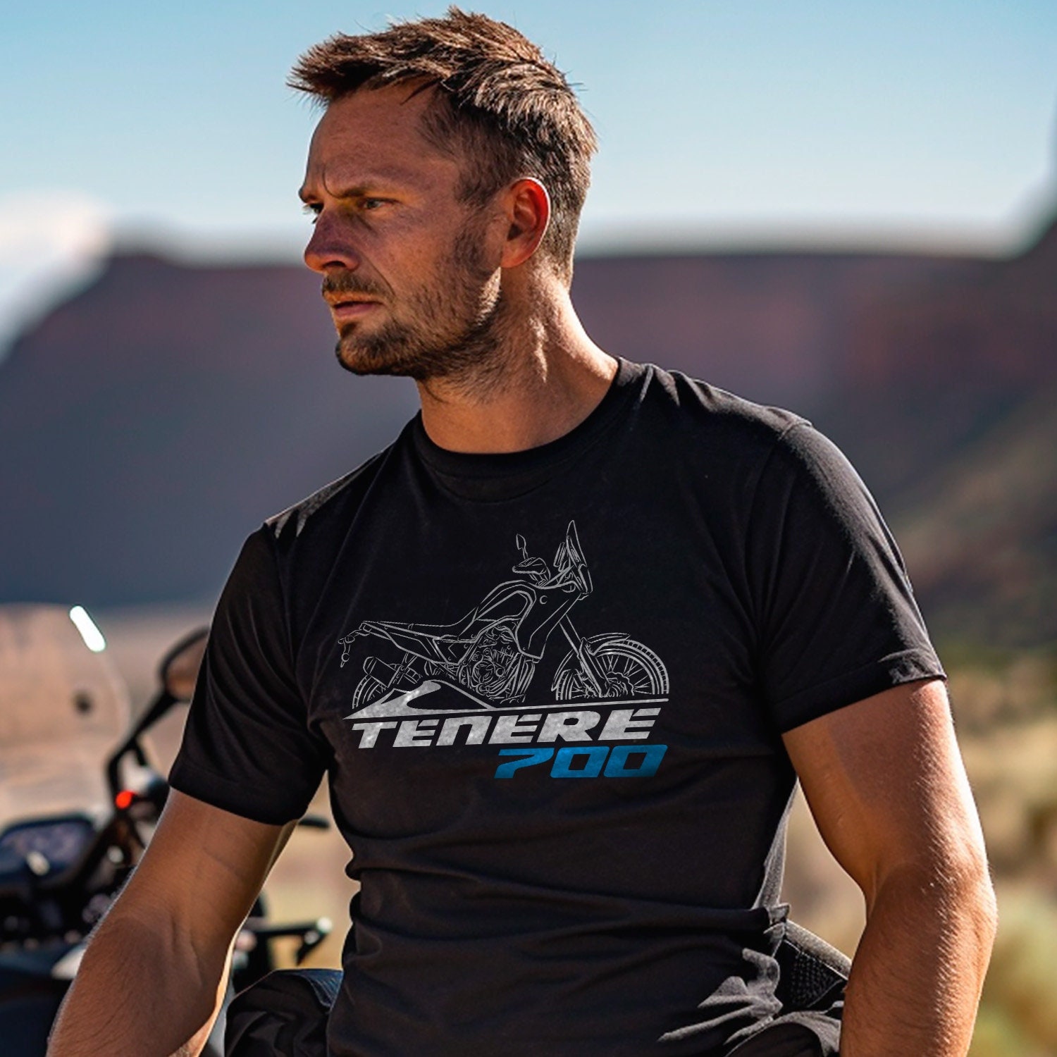 Yamaha Tenere 700 T shirt Motorcycle Tee Shirt for ADV Riders Etsy