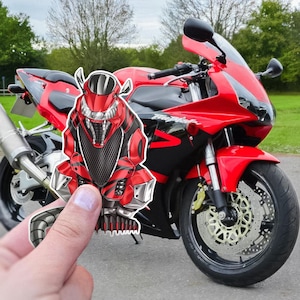 Honda CBR 954RR geïnspireerde stickers - set van 3 motorstickers