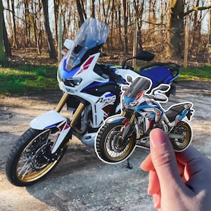 HONDA CRF1100L Afrika Twin ADV Sports 2020-24 inspirierte Aufkleber - Set mit 3 Motorrad-Aufklebern