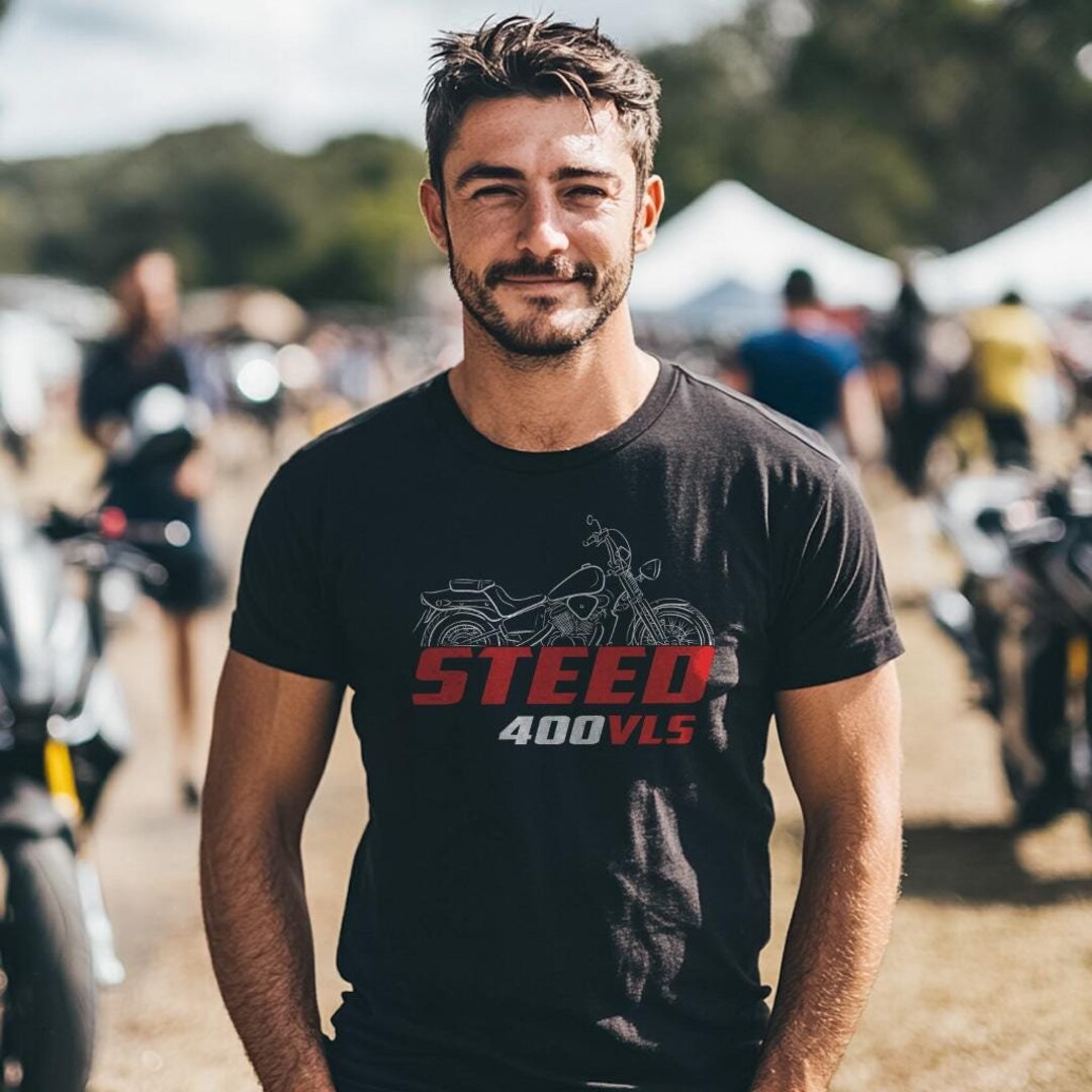 Honda Steed 400 VLS 1998 Inspired T-shirt - Motorcycle Tee Shirt for ...