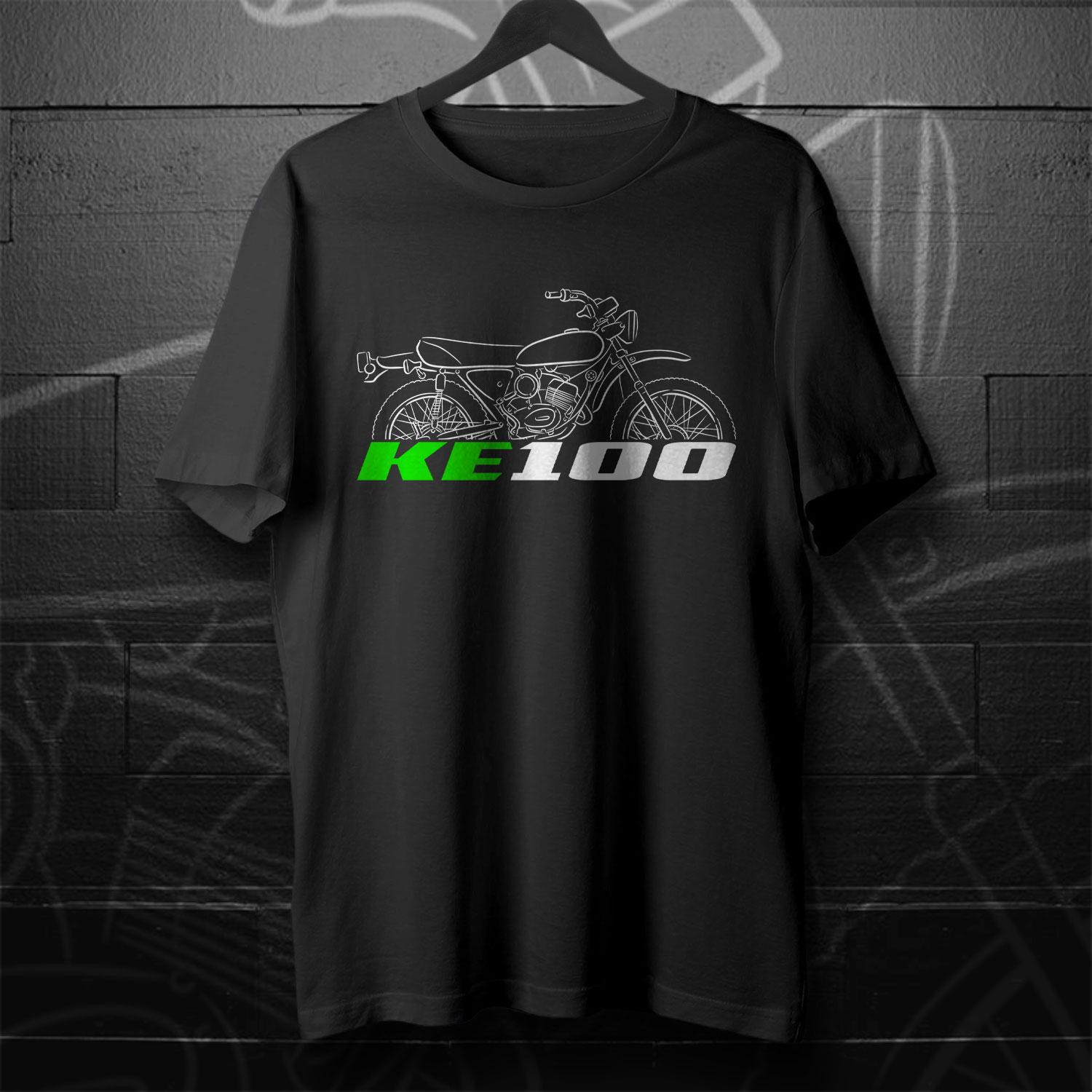 snaked lows Tシャツ Kawasaki KE100 Inspired T-shirt - Motorcycle Tee Shirt for