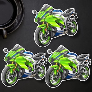 ITobest ZX-10R Stickers Decals,Motorcycle Car Decal Vinyl Stickers,Motorcycle Flat Plain Bike Decal Sticker Compatible With Kawasaki Ninja ZX-10R ZX10R 2016 2017 2018 2019 2020 2021(Black And Blue