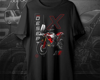 Ducati DesertX T-Shirt - Motorrad-T-Shirt für ADV-Fahrer