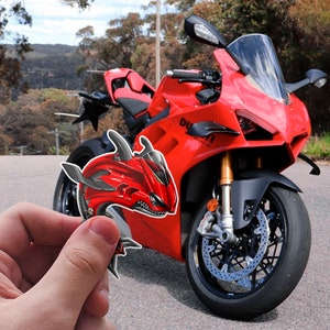 Ducati Panigale V4 Stickers 2019-21 - Set of 3 Motorcycle Decals for Riders