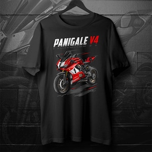 Ducati Panigale V4 2018-20 T-Shirt - Motorcycle Tee Shirt for Sportbike Riders