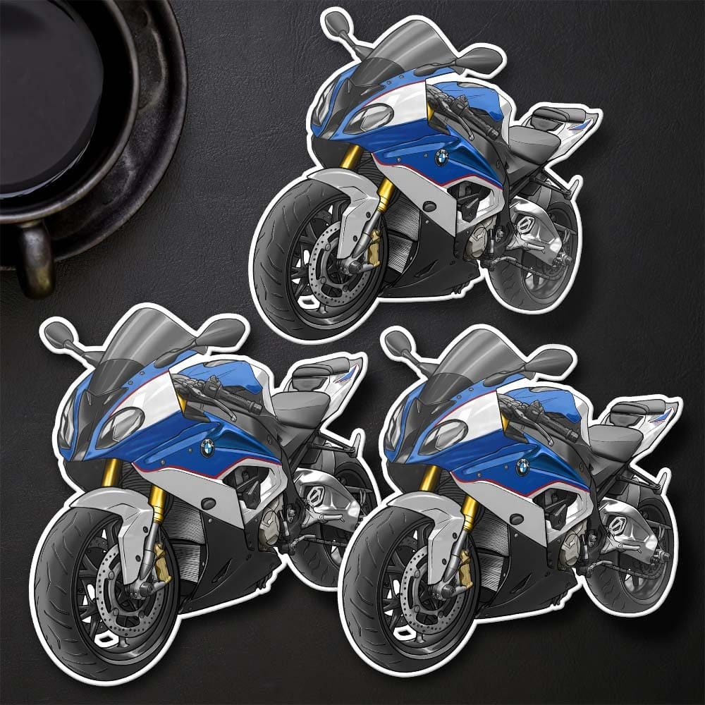 BMW S1000RR 2015-18 Stickers - Set of 3 Motorcycle Decals for Motorrad ...