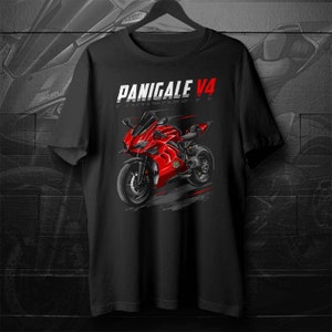 Ducati Panigale V4 2019-21 T-Shirt - Motorcycle Tee Shirt for Sportbike Riders