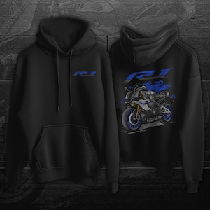 Yamaha YZF-R1M & R1S Inspired Hoodie - Motorcycle Sweatshirt