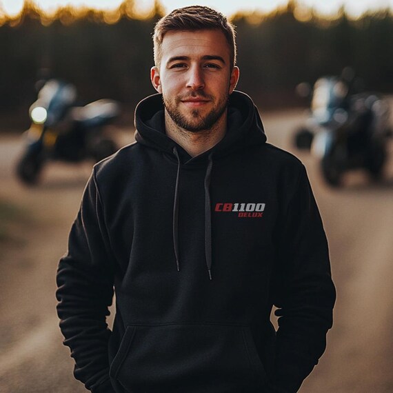 【SUPREME】State Zip Up Hoodie Sweatshirt Washed  -24FW Buy Honda CB1100 Inspired Hoodie - Motorcycle Sweatshirt