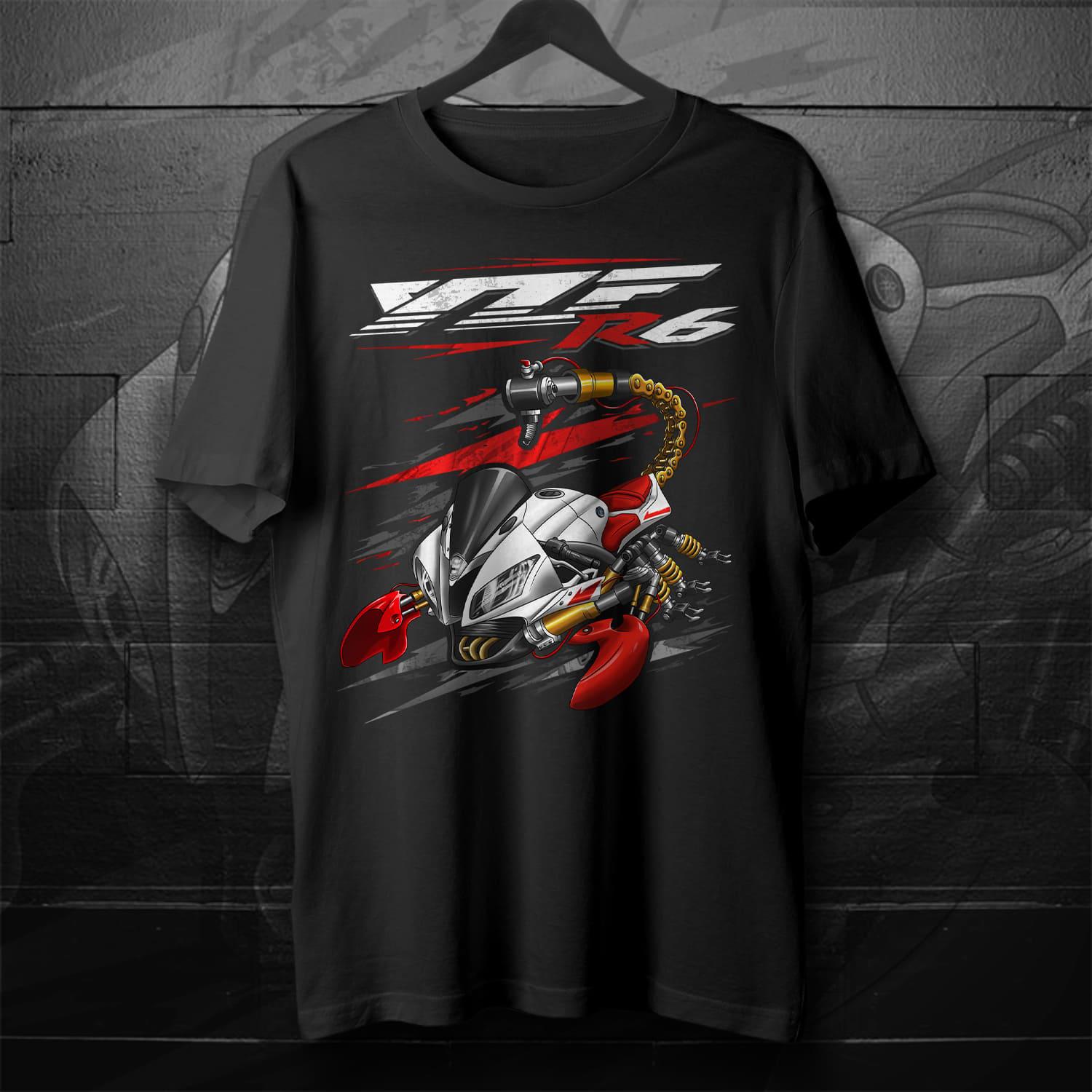 Yamaha YZF-R6 Inspired T-shirt - Motorcycle Tee Shirt - Etsy