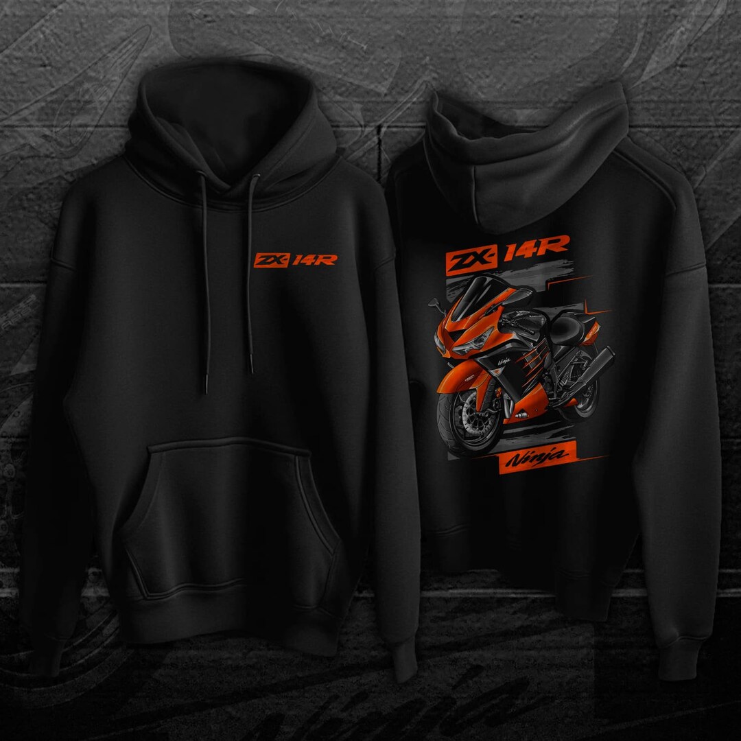 トップス hoodie Kawasaki Ninja ZX-14R 2014-16 Hoodie - Motorcycle Sweatshirt