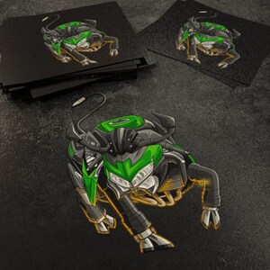 Adesivo Resinato Per Protezione Chiave Kawasaki Z900 - Design Specifico Per Moto | Facile Applicazione - Foto 6