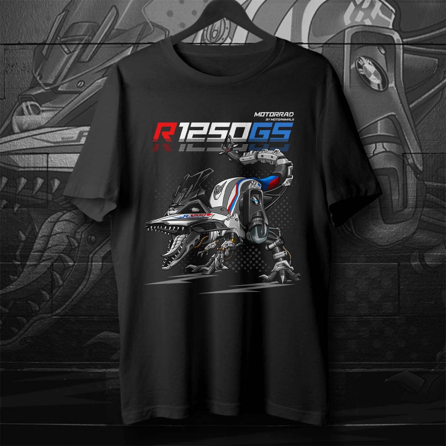 AZgraphishop T-Shirt Mit Grafik R 1250 GS ADV 40th Anniversary Logo Style TS -BM-001, Schwarz , XS - View #11