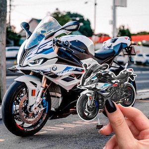 BMW S1000RR 2023-24 Stickers - Set of 3 Motorcycle Decals for Motorrad Riders