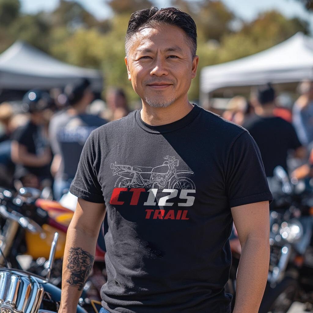 Tシャツ・カットソー HONDA MOTORCYCLE Anime CT 125 Short Sleeve Black Honda Trail 125 Shirt - Etsy