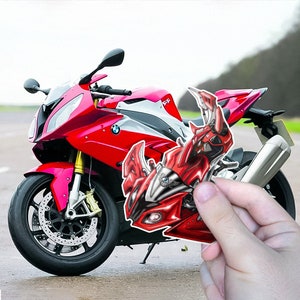 BMW S1000RR Stickers - Set of 3 Motorcycle Decals for Motorrad Riders