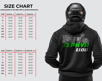 ファム出品 カワサキ ゼファー 1100 にインスパイアされたパーカー - ライダー用