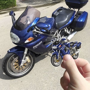 Ducati ST4 Aufkleber - 3er-Set Motorrad-Aufkleber für Fahrer