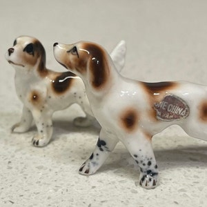Vintage German Spotted hound lot figurines