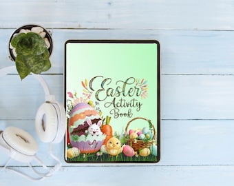Digital Downloads Easter Activity Book for Kid - Instant Download Coloring Pages Easter Activity Bundle - Kids Activities Games Digital File