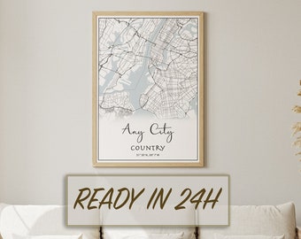 Fast Delivery Customized Where We Met Map, Anniversary Gifts, First Date Memory map, Where It Began map, minimal Black & White Map, art gift