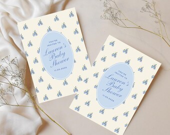 Modèle d'invitation de baby shower