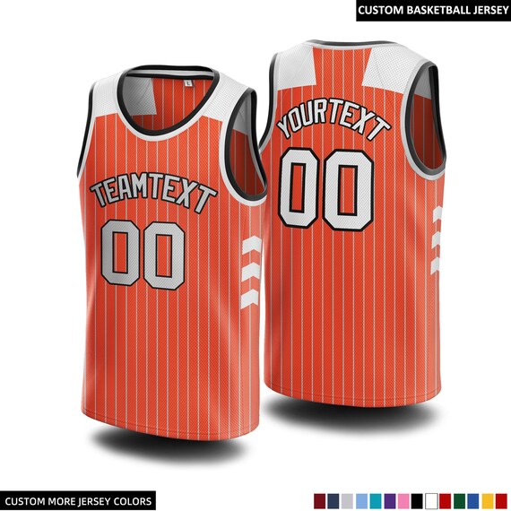 Basketball Jersey With Stripes Custom Name Team Sports Uniform