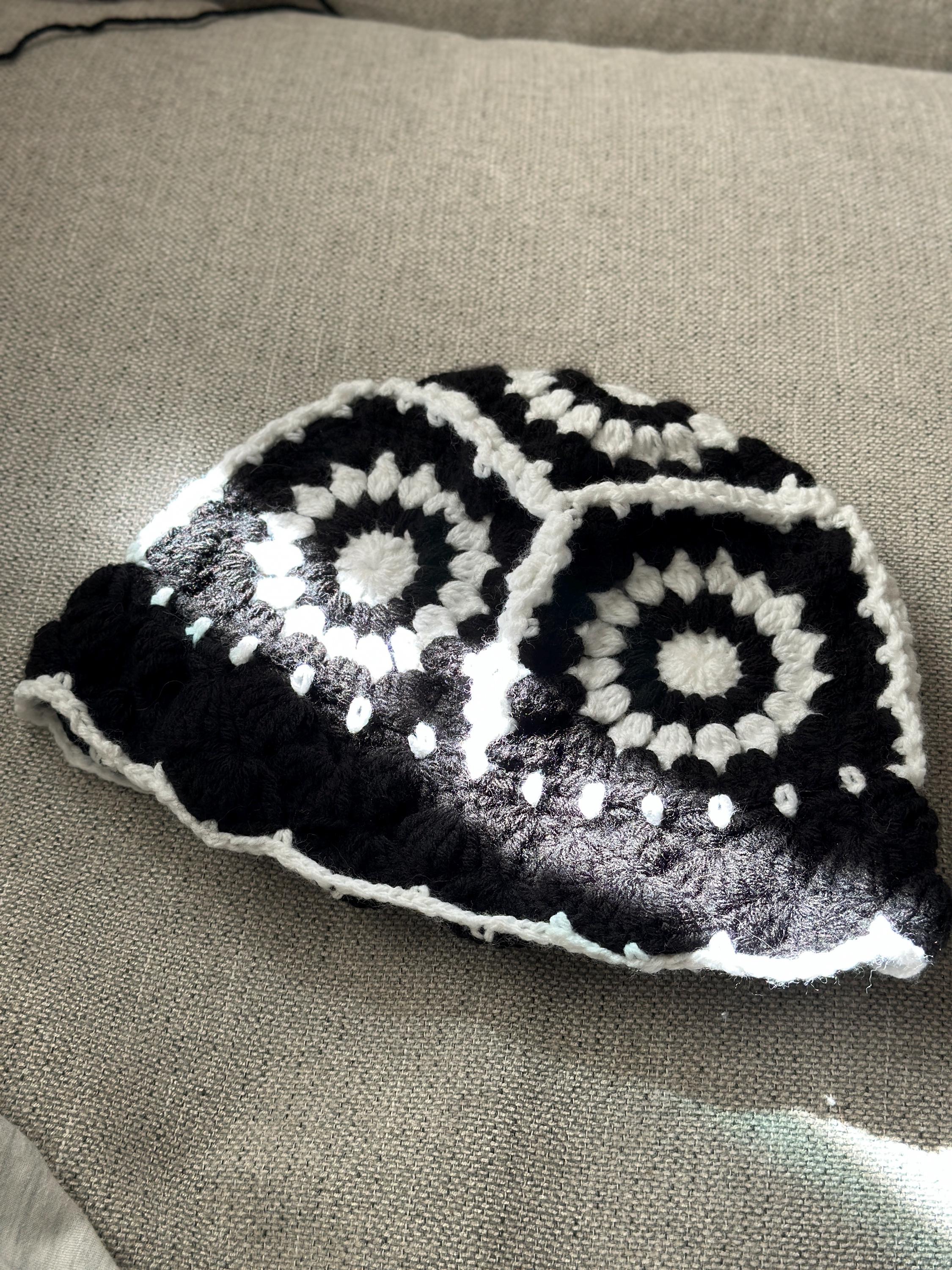 Handmade Crochet Bucket Hat With Faux Fur Trim - Etsy