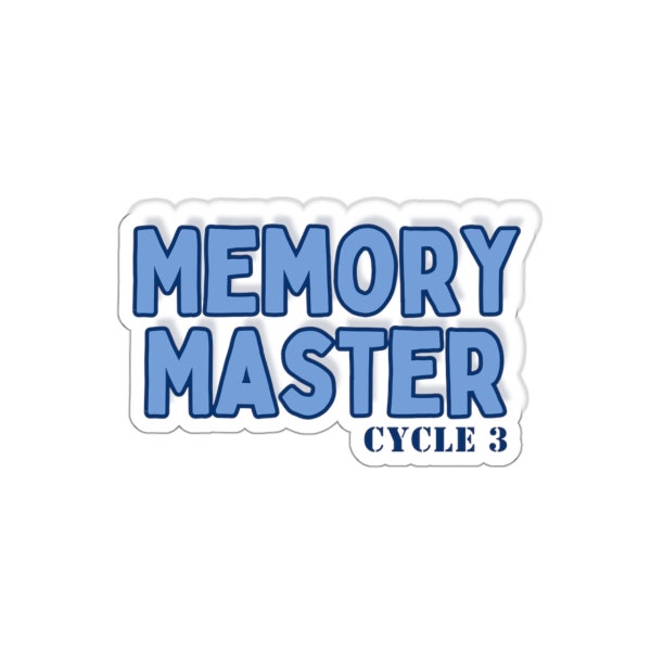 Memory Master Sticker, CC, Classical Conversations, Cycle 3