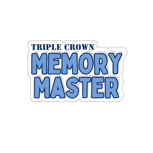 Triple Crown Memory Master Sticker, CC, Classical Conversations, Cycle 1, Cycle 2, Cycle 3