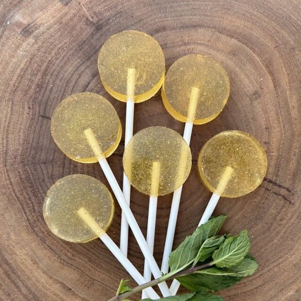 12 Kentucky Derby Bourbon Mint Julep Cocktail Lollipop Party Favors