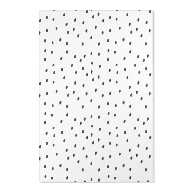 Red Polka Dot Round Rug main image 0