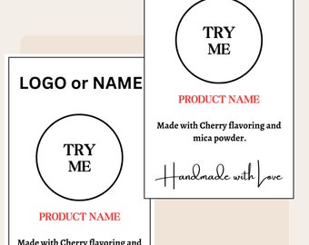Template card for sample products