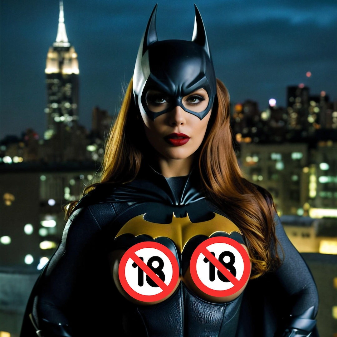 Mature Batgirl Cosplay Model Glossy Photo Art Print NSFW Fine Art Nudes