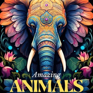 Animal Mandala Coloring Pages, Printable Art Therapy (PDF)